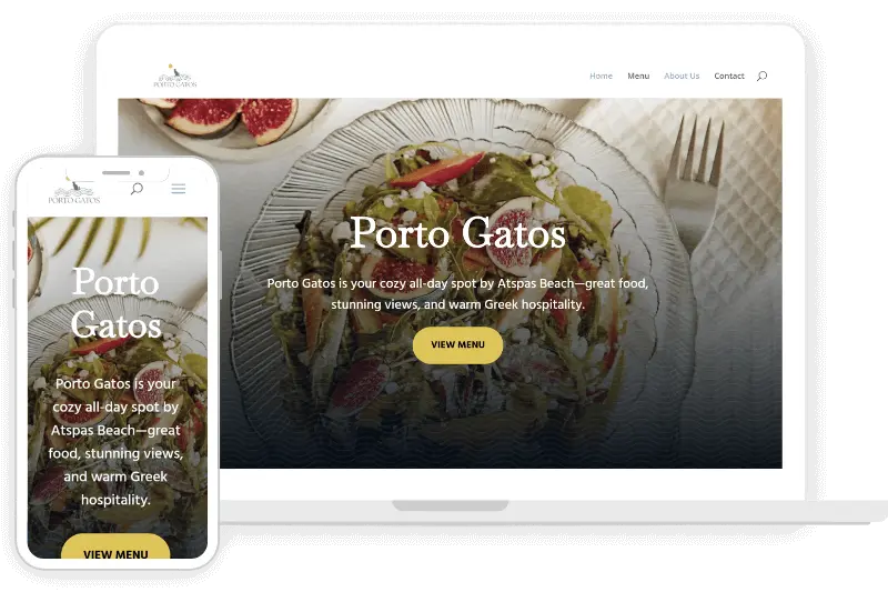 Websites by DimiCreative 2025 sample (3) NavisLuxury Portfolio Dimi Creative home page in both pc and phone view